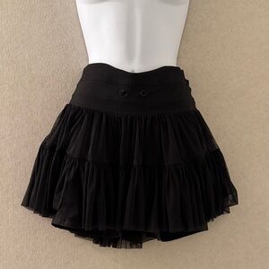 POPFLEX Black Tiered Skirt M ✨ LIVE SHOW ITEM ✨